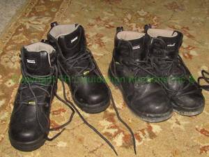 lot 112 image: Rockport steel toe work boots size 8.5 worn only a few times