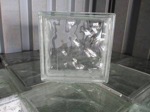 lot 68 image: 50-Vintage Wavy Glass Blocks By Weck, Made In Germany   8 x 8 x 3