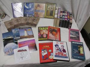 lot 78 image: Mixed Lot-CDs, DVDs, Cassettes, And VHSs