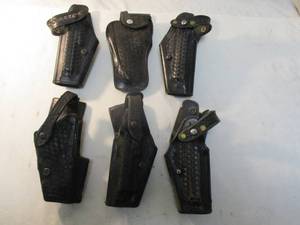 lot 148 image: 6-Used Police Duty Holsters