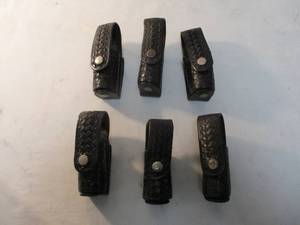 lot 153 image: 6-Used Police Duty Belt Multi Use Accessory Pouch
