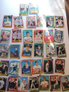 lot 2 image: TOPPS 1990- Various Players and Teams. Cards 54-97. Not consecutive. 35 cards total. Very good condition, edges slightly worn