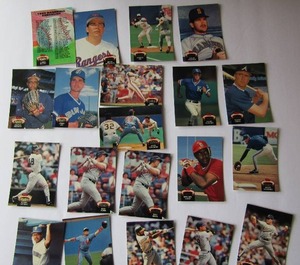 lot 31 image: �� TOPPS 1992 �Stadium Club�- Various Players and Teams. Cards 202-299. Not consecutive. 20 cards total. Perfect condition.