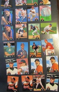 lot 37 image: TOPPS 1992 �Stadium Club�- Various Players and Teams. Cards 551-594. Not consecutive. 24 cards total. Perfect condition.