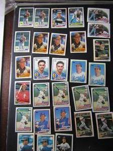 lot 47 image: TOPPS 1989- Various Players and Teams. Cards 77-96. Not consecutive. 29 cards total. Good condition, edges slightly worn.