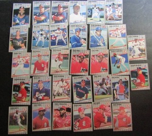 lot 84 image: � TOPPS 1986- Various Players and Teams. Cards 400-499. Not consecutive. 32 cards total. Fair condition, slight fade and worn edges.