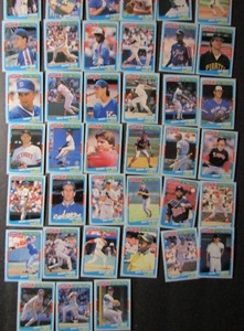 lot 104 image: FLEER 1989 �Baseballs Exciting Stars�- Various players and teams. Cards 1-44. Not consecutive. 39 Cards total. Good condition, slight fade and worn edges.