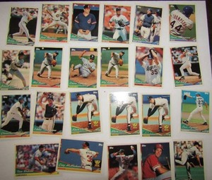 lot 107 image: TOPPS 1994- Various players and teams. Cards 55-98. Not consecutive. 22 Cards total. Great condition.