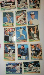 lot 106 image: TOPPS 1994- Various players and teams. Cards 7-49. Not consecutive. 14 Cards total. Great condition.
