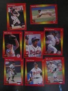lot 136 image: DONRUSS 1992 �Triple Play�- various players and teams. Cards 4-235. Not consecutive. 8 cards total. Good condition.
