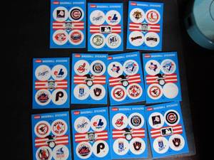 lot 140 image: FLEER 1989 Baseball stickers Great condition. Never used. 11 total. 4 teams on each