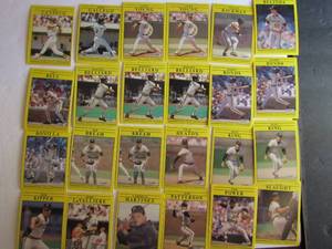 lot 147 image: � FLEER 1991- various players and teams. Cards 5-49. Not consecutive. 24 cards total. Good condition, slight worn edges.