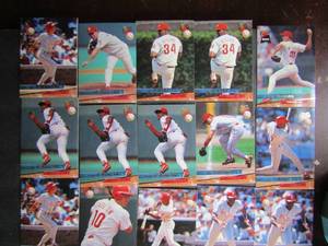 lot 171 image: FLEER ULTRA 1993-PHILLIES. Cards 84-94. Not consecutive. 15 cards total. Including Mike Williams Rookie Card. Perfect condition.