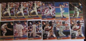 lot 173 image: FLEER ULTRA 1993-ASTROS. Cards 37-48. Not consecutive. 12 cards total. Perfect condition.