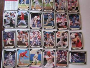 lot 177 image: 1991 LEAF �SERIES 1�- various players and teams. Cards 171-264. Not consecutive. 24 cards total. Good condition, slight worn edges and fading.