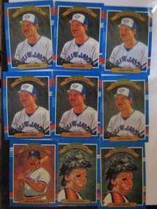 lot 187 image: � DONRUSS �Diamond Kings�- tagged 1990 Leaf. Various players and teams. Cards 1-3. 9 cards total. Good condition, some edge ware.