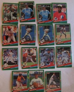 lot 216 image: �� DONRUSS 1991- various teams and players. Cards 542-564. Not consecutive.15 cards total. Average condition, some bend, slight fade and worn edges.