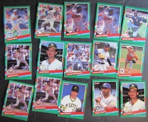 lot 213 image: � DONRUSS 1991- various teams and players. Cards 473-490. Not consecutive.15 cards total. Average condition, some bend, slight fade and worn edges.