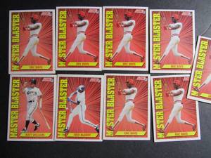 lot 233 image: � SCORE 1991 �Master Blaster�. Cards 403, 404, 689. Not consecutive. 9 total. Good condition, minor staining and edge ware.