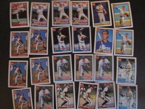 lot 242 image: TOPPS �40 YEARS OF BASEBALL�- Various teams and players. Cards 27-36. Not consecutive. 24 cards total. Good conditions, slight fade.