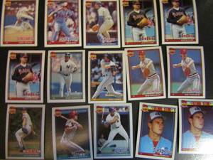 lot 248 image: �� TOPPS �40 YEARS OF BASEBALL�- Various teams and players. Cards 76-91. Not consecutive. 15 cards total. Good conditions, slight fade.