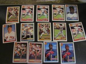 lot 249 image: TOPPS �40 YEARS OF BASEBALL�- Various teams and players. Cards 92-99. Not consecutive. 14 cards total. Good conditions, slight fade.