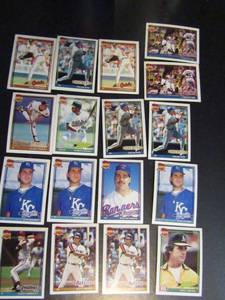 lot 255 image: TOPPS �40 YEARS OF BASEBALL�- Various teams and players. Cards 163-174. Not consecutive. 17 cards total. Good conditions, slight fade.