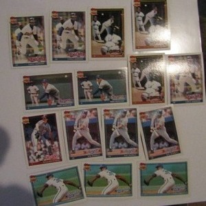lot 264 image: TOPPS �40 YEARS OF BASEBALL�- Various teams and players. Cards 242-248. Not consecutive. 15 cards total. Good conditions, slight fade.