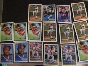 lot 263 image: TOPPS �40 YEARS OF BASEBALL�- Various teams and players. Cards 237-241. Not consecutive. 16 cards total. Good conditions, slight fade.