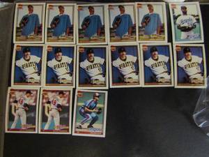 lot 261 image: � TOPPS �40 YEARS OF BASEBALL�- Various teams and players. Cards 220-225. Not consecutive. 15 cards total. Good conditions, slight fade.