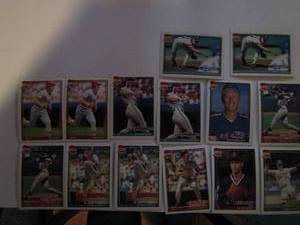 lot 266 image: � TOPPS �40 YEARS OF BASEBALL�- Various teams and players. Cards 261-270. Not consecutive. 14 cards total. Good conditions, slight fade.
