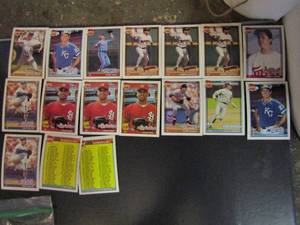 lot 277 image: � TOPPS �40 YEARS OF BASEBALL�- Various teams and players. Cards 365-374. Not consecutive. 17 cards total. Good conditions, slight fade.