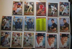 lot 313 image: TOPPS �40 YEARS OF BASEBALL�- Various teams and players. Cards 781-792. Not consecutive. 17 cards total. Good conditions, slight fade.