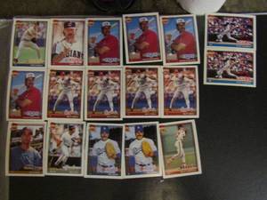 lot 309 image: �� TOPPS �40 YEARS OF BASEBALL�- Various teams and players. Cards 736-747. Not consecutive. 17 cards total. Good conditions, slight fade.
