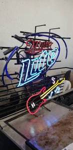 lot 9 image: Miller Lite Neon Sign, Partially Working