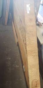 lot 128 image: 4 inch Thick Wood Bar Top  24inx 14ft at longest point (VERY HEAVY)