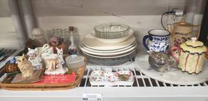 lot 61 image: Misc. Dishes and Knick Knacks