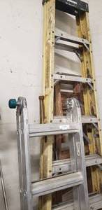 lot 93 image: Various Ladder Lot Husky 8 Ft.,