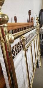 lot 151 image: Brass Headboard Queen
