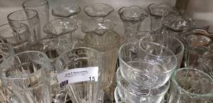 lot 15 image: Ice Cream Sundaes Glassware, Includes 3 Different Sets