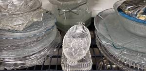 lot 57 image: Assorted Platters and Crystal Dishes