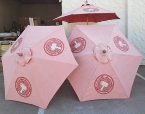lot 152 image: Outdoor Patio Umbrellas , Legal Draft Beer Company Logo (3 Total)
