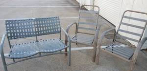lot 162 image: Patio Chairs and Bench