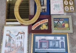 lot 177 image: Assorted Frames and Artwork
