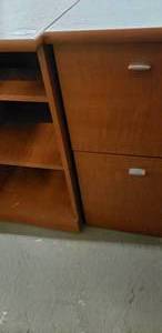 lot 191 image: Two Drawer File Cabinet and Matching Shelf