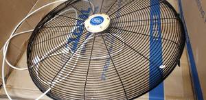 lot 172 image: Globe Industries 30 Front Fan Grille with Misting Feature,  Model 292453 (3 NIB, 1 Used)