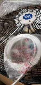 lot 171 image: Globe Industries 30 Front Fan Grille with Misting Feature,  Model 292453 (3 Total NIB)