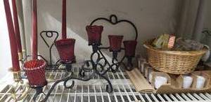 lot 77 image: Votive Candles and Taper Candle Holders