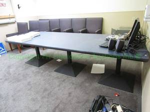 lot 48 image: Three sectional conference table, 48 x 120