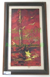 lot 177 image: Rabby original oil painting framed